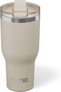 RTIC 40oz Essential Tumbler with Lid, Ceramic Lined, Insulated, Stainless Steel, Metal, Double Wall Vacuum-Insulation, Travel Cup for Iced Coffee, Tea, Hot and Cold Drink, Beach by RTIC
