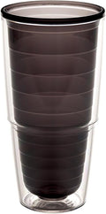 Tervis Clear & Colorful Tabletop Made in USA Double Walled Insulated Tumbler Travel Cup Keeps Drinks Cold & Hot, 24oz, Quartz by TervisTumblerCompany
