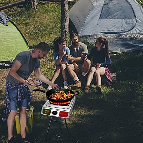 Vivicreate 10000 BTU Single Burner Propane Gas Stove Outdoor Camping Cooker Portable Stainless Steel Cooktop with Hose for BBQ Frying Boiling High BTU Estufa Portátil Fogón de Gas - Image 4