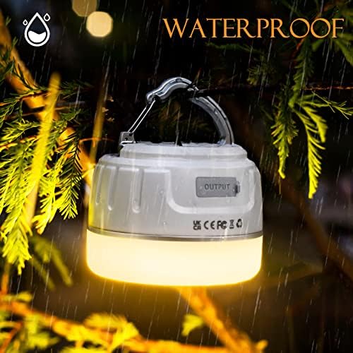 Sinvitron LED Camping Lantern Rechargeable with Remote Control - 1000LM 150H Runtime Tent Light, 5200mAh Water-Resistant Emergency Light for Hurricane Power Outages, Hiking Home - Image 5