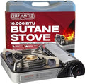 Chef Master Portable Butane Camping Stove, Countertop Burner, 10,000 BTU by ChefMasterProfessional