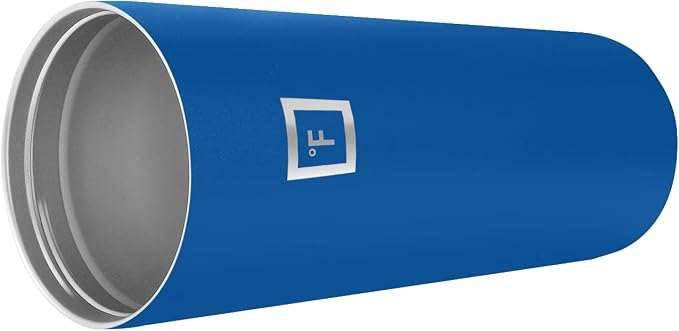 IRON °FLASK Classic Tumbler - Vacuum Insulated Stainless Steel Water Bottle, Double Walled, Drinking Cup, Insulated Travel Mug (Cobalt, 24 oz Solid Lid) - Image 5