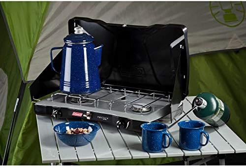 Coleman Triton 2-Burner Propane Stove, Portable Camping Cooktop with 2 Adjustable Burners & Wind Guards, 22,000 BTUs of Power for Camping, Tailgating, Grilling, BBQ, & More - Image 6