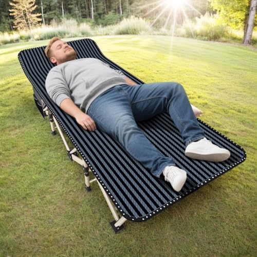 ATORPOK Oversized Camping Cot for Adults, Extra Wide 31.5'' Folding Bed - Image 2