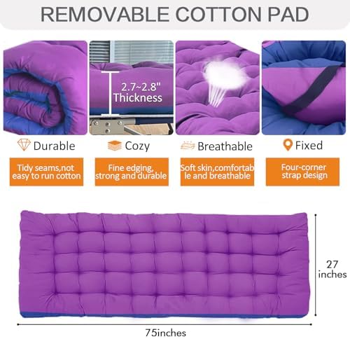 COLMERD 2 Pack Camping Cot with Mattress, Comfortable Sleeping Cot - Image 4