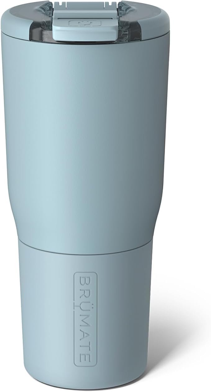 BrüMate Nav 25oz 100% Leak Proof Insulated Travel Tumbler with Magnetic BevLock™ Lid - Double Wall Cup-Holder Friendly Stainless Steel Mug (Mist) by Br%C3%BCMate