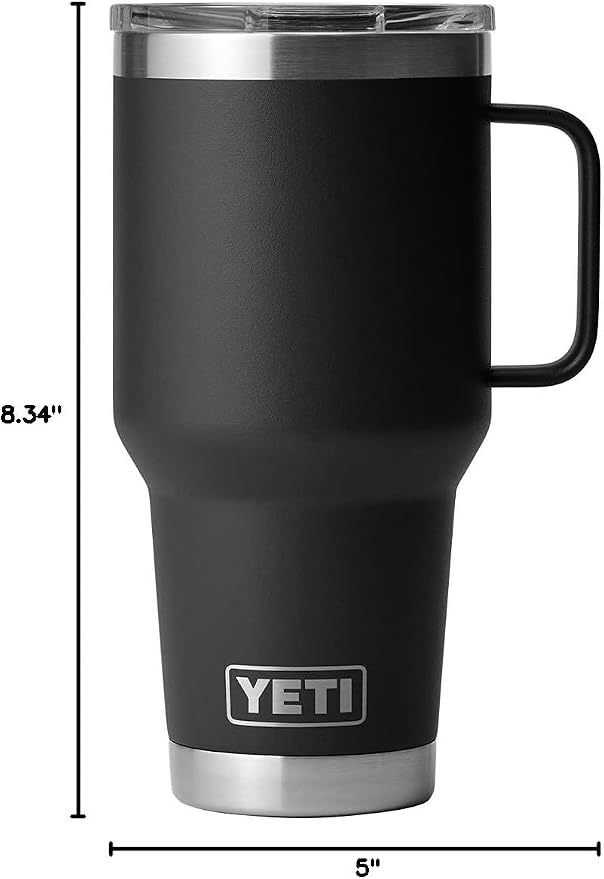 YETI Rambler 30 oz Travel Mug, Stainless Steel, Vacuum Insulated with Stronghold Lid - Image 8