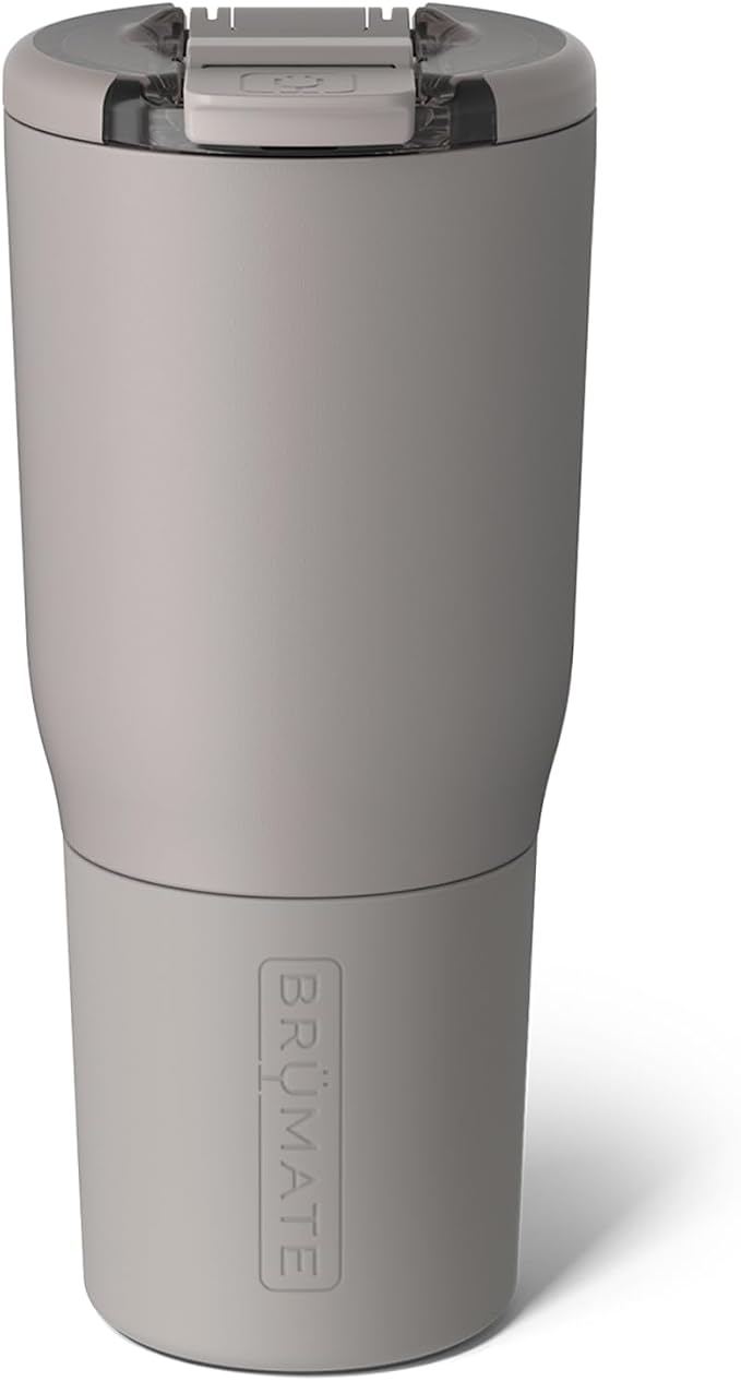 BrüMate Nav 25oz 100% Leak Proof Insulated Travel Tumbler with Magnetic BevLock™ Lid - Double Wall Cup-Holder Friendly Stainless Steel Mug (Mocha) by Br%C3%BCMate