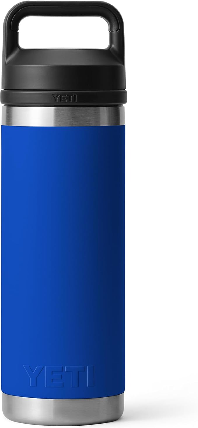 YETI Rambler 18 oz Bottle, Leakproof, Vacuum Insulated, Stainless Steel with Chug Cap, Royal Blue - Image 5