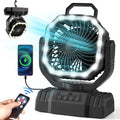 Odoland Portable Camping Fan with Light, 20000mAh Rechargeable Battery Fan by Odoland