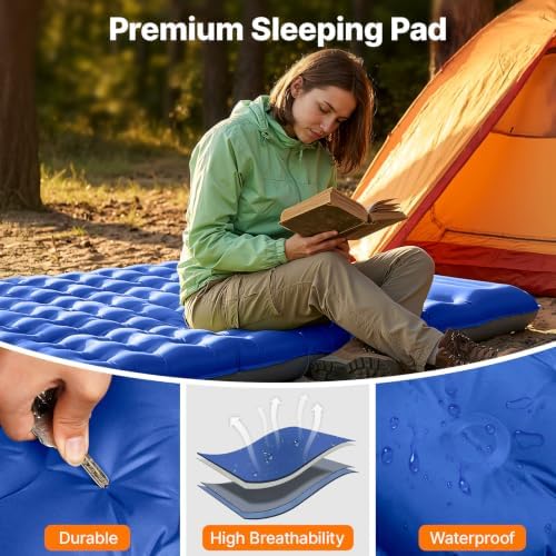 OGERY Sleeping Pad, Ultralight Inflating Camping Pad with 6" Extra-Thick - Image 5