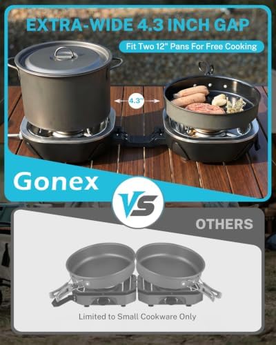 Gonex Propane Camping Stove, 2-Burner Portable Camp Stove, 20,000 BTU - Image 6