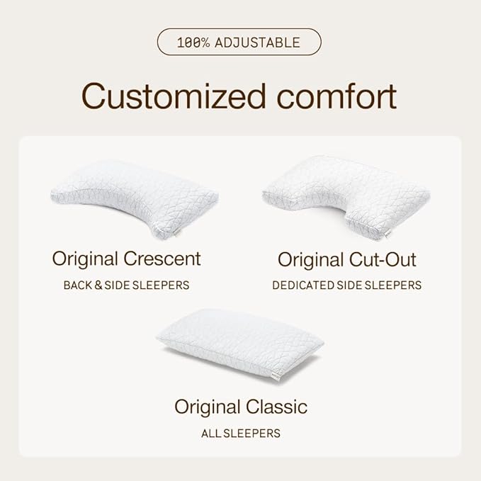 Coop Home Goods Original Adjustable Pillow, Queen Size Bed Pillows - Image 9