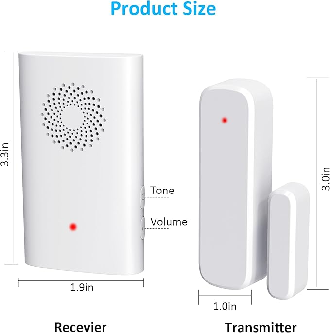 Wireless Door Chime for Business Entering, Door Open Alarm for Kid/Toddler Home - Image 7
