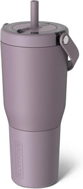 BrüMate Resa 35oz 100% Leakproof Travel Tumbler w/Handle & Straw | Flexible SoftSip Straw | Silicone Sleeve for Durability | Stainless Steel | Cup Holder & Travel Friendly Water Bottle (Lilac Dusk) by Br%C3%BCMate
