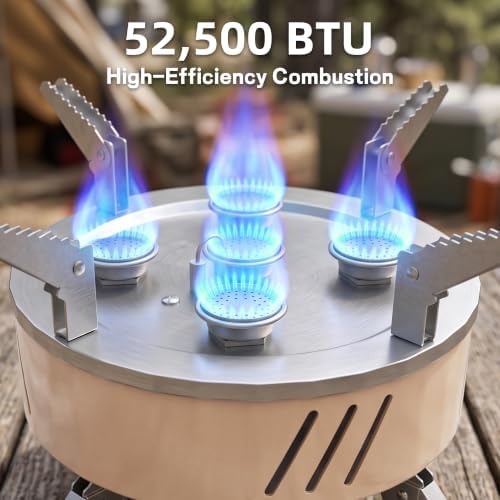 5 Burner Portable Propane Camping Stove - Image 2