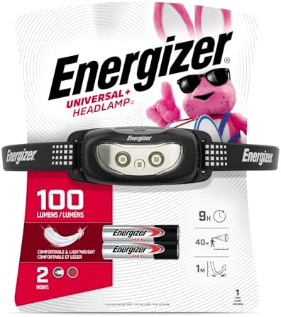 Energizer Universal+ LED Headlamp, Bright Head Lamp for Outdoors, Camping and Emergency Light, IPX4 Water Resistant (Batteries Included)(Pack of 4) - Image 2