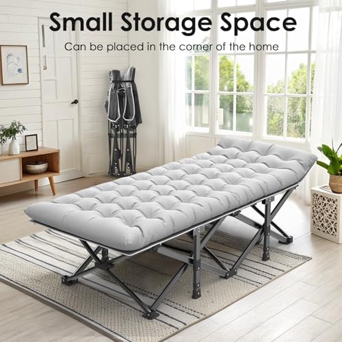 Suteck Camping Cot, 32In XXL Heavy Duty Sleeping Bed for Adults - Image 4