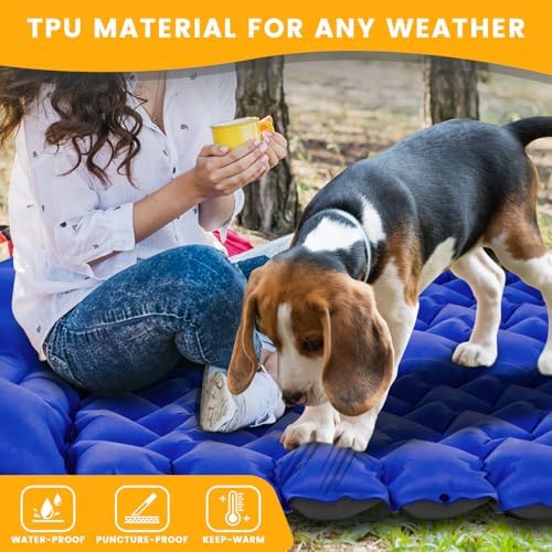 4-Inch Camping Sleeping Pad with Foot Pump and Pillow - Image 5