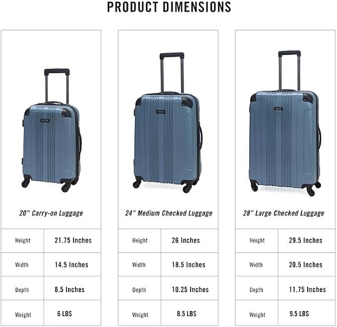 Kenneth Cole REACTION Out of Bounds Lightweight Hardshell 4-Wheel Spinner - Image 6
