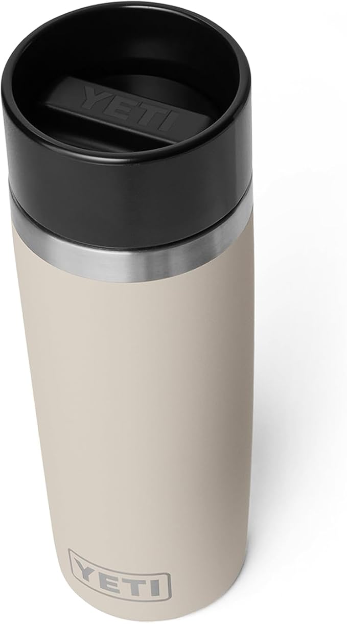 YETI Rambler 16 oz Travel Bottle, Stainless Steel, Vacuum Insulated with Leakproof Commuter Cap, Cape Taupe by YETI
