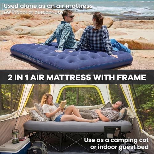 FUNDANGO Queen Camping Cot with Electric Pump and Air Mattress, 80 x 60 in - Image 5