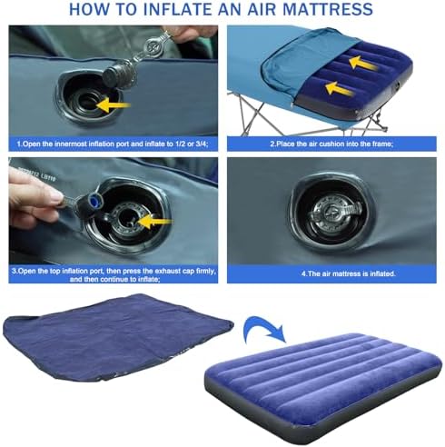 KAMPKEEPER Camping Cot for Adults with Air Mattress, No Air Pump - Image 6