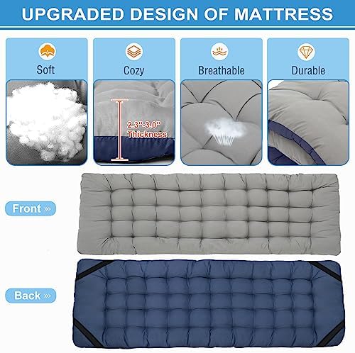 DoCred Folding Camping Cot with Mattress, 2 Pack Heavy Duty Folding Cot - Image 4