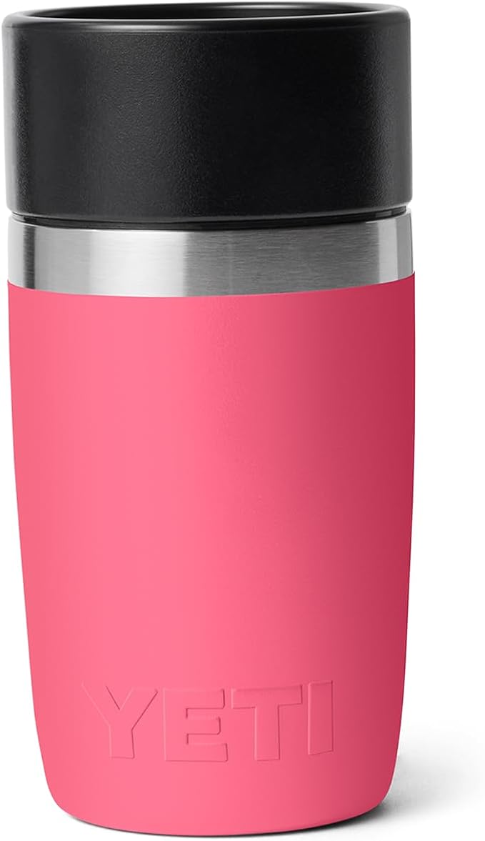 YETI Rambler 8 oz Travel Bottle, Stainless Steel, Vacuum Insulated with Leakproof Commuter Cap, Tropical Pink - Image 5