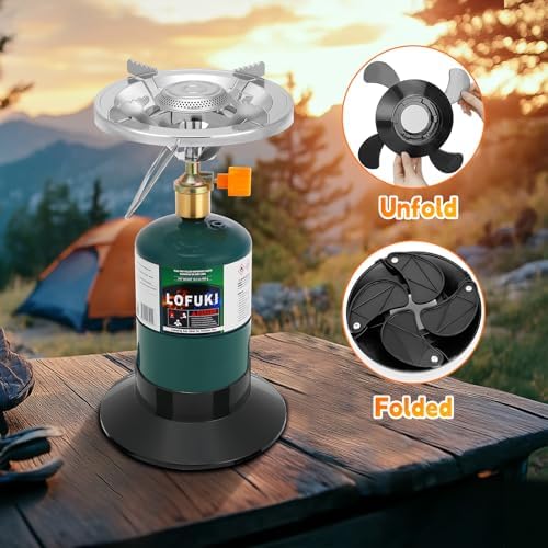Camping Stove Propane, Portable Backpacking Cooker with Single Burner - Image 5