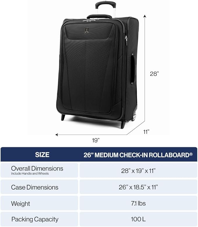 Travelpro Maxlite 5 Softside Expandable Upright 2 Wheel Checked Luggage - Image 6