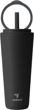 REDUCE Halo 32 oz Stainless Steel Vacuum Insulated Tumbler - Spill Proof Travel Mug with Flip Handle Lid - Keeps Drinks Cold for 32 Hrs - Dishwasher Safe - Cupholder Friendly - Phantom by Reduce
