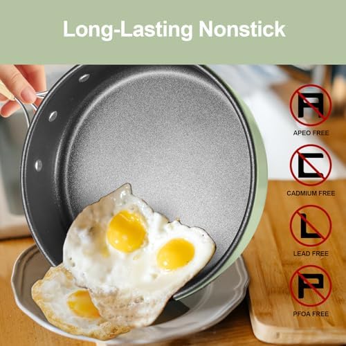 Odoland 15pcs Camping Cookware Mess Kit, Lightweight Pot Pan Kettle Set - Image 4