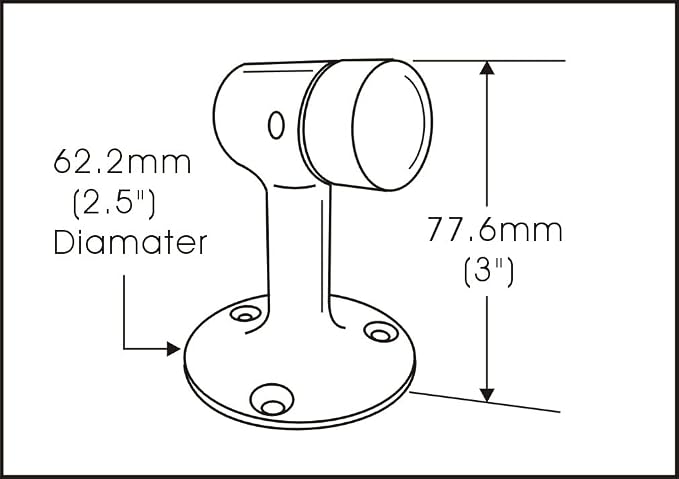QCAA Solid Brass Door Stop, Matte Black, 4 Pack, Made in Taiwan - Image 4