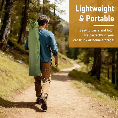 HOMSUPPLIE'S Folding Camping Cot,Outdoor Portable Camp Bed, Sleeping Cots with Carry Bag (Green) - Image 4