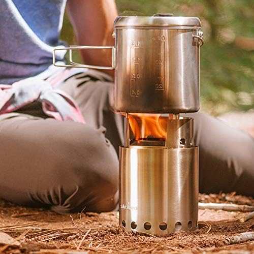 Solo Stove Titan Camping Stove Portable Stove for Backpacking and Outdoor Cooking Great Stainless Steel Camping Backpacking Stove Compact Wood Stove Design-No Batteries or Liquid Fuel Canisters Needed - Image 4