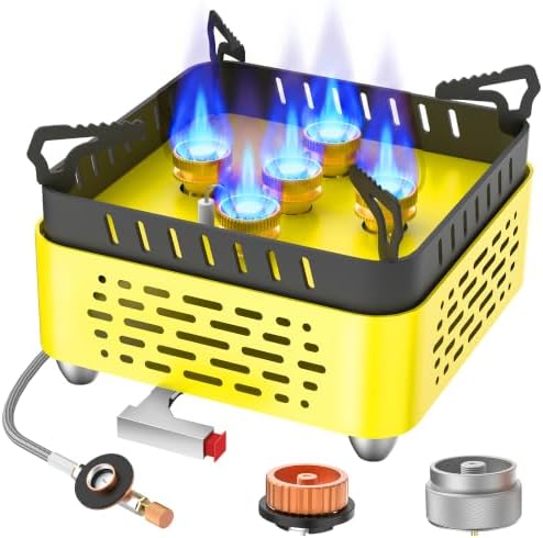 5 Flame Portable with Piezo Ignition Portable Gas Stove by Unknown