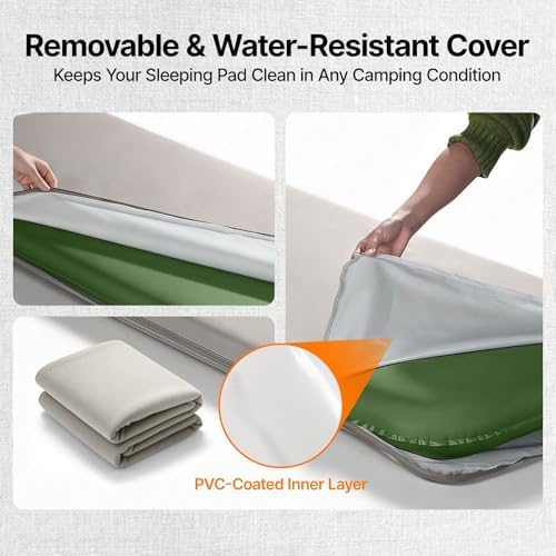 OGERY Self-Inflating Sleeping Pad, 3" Memory Foam Camping Mattress - Image 3