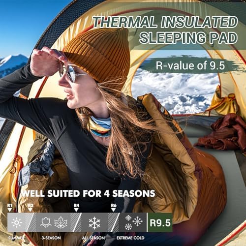 Elegear CumbreX™ Self Inflating Sleeping Pad with Pillow 3.15" Memory Foam - Image 4