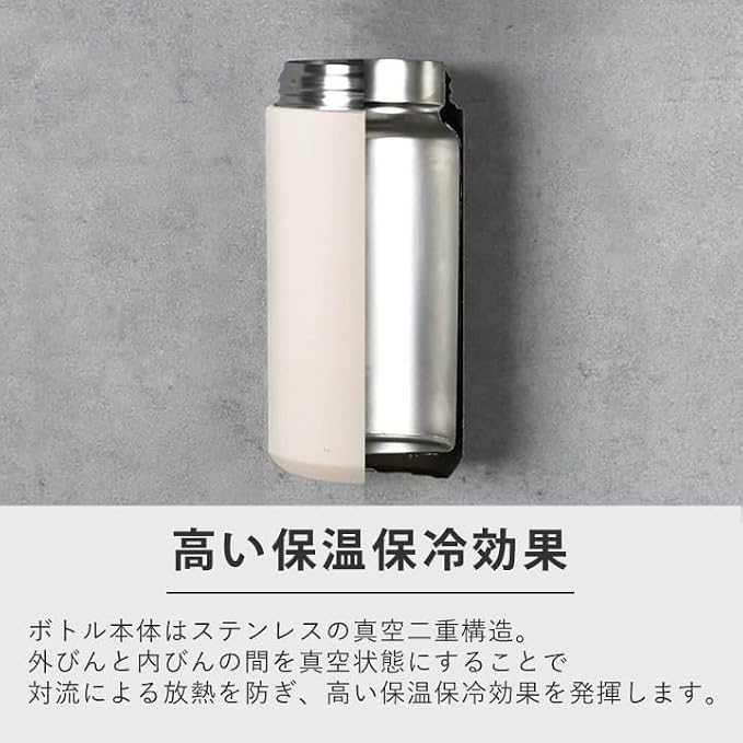KINTO 21091 Day-off Tumbler, 16.9 fl oz (500 ml), White, Double Wall Vacuum Construction, Hot and Cold Insulation, Water Bottle - Image 6