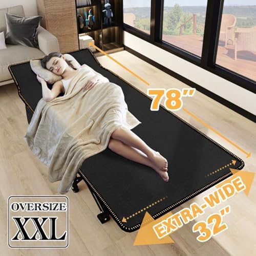 LILYPELLE Oversized XXL Folding Camping Cot, 32" Heavy Duty Sleeping Cots - Image 5