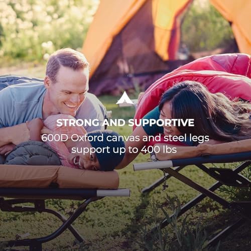 Teton Outfitter Camping Cot, Heavy-Duty Oversized Folding Cot for Adults, Comfortable Elevated Sleeping Bed, Easy Setup - Image 4