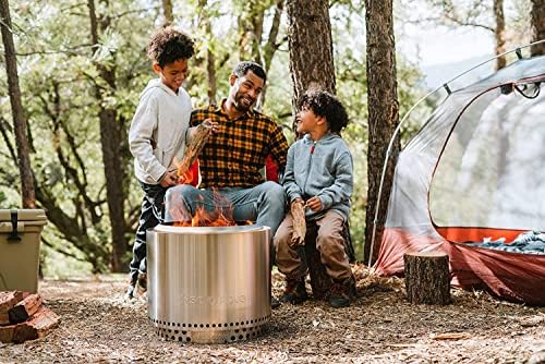 Solo Stove Bonfire w/Stand | 19.5" Smokeless Wood Burning Fire Pit, Silver - Image 5