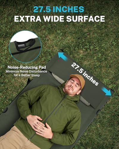 Gonex Camping Cot with Adjustable Height, Portable Folding Cot for Adults - Image 4