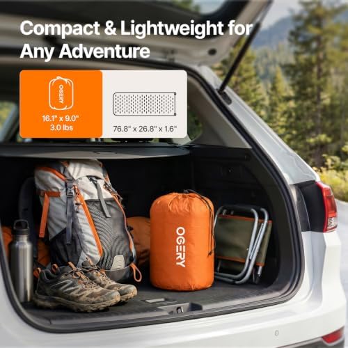 OGERY Foam Camping Mattress, Insulated Portable Sleeping Pad - Image 2
