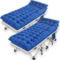 2 Pack Camping Cot for Adults, Cots for Sleeping, Camping Bed by GETOVIN