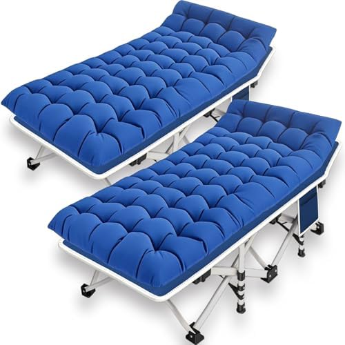 2 Pack Camping Cot for Adults, Cots for Sleeping, Camping Bed by GETOVIN