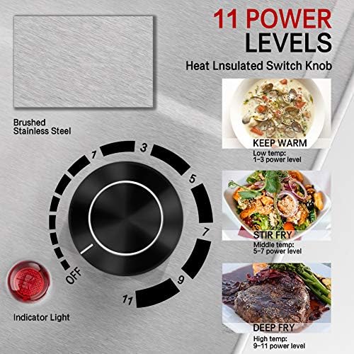CUSIMAX Electric Hot Plate, 1500W Single Burner, Hot Plate for Cooking - Image 3