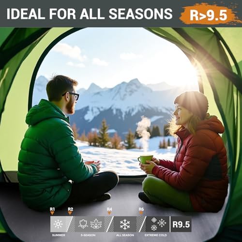 Elegear Air & Foam Camping Mattress 4" Built-in Electric Pump, Gueen Grey - Image 6