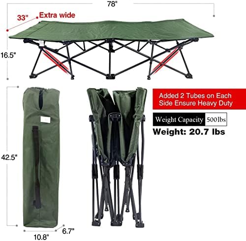 REDCAMP Oversized Camping cots for Adults 500lbs - Image 3